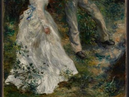 El &oacute;leo &#039;El paseo&#039;, que exhibir&aacute; el Museo Thyssen, pintado por Renoir en 1870. 