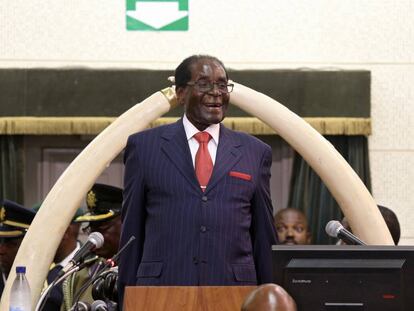 Robert Mugabe, presidente de Zimbabue. 