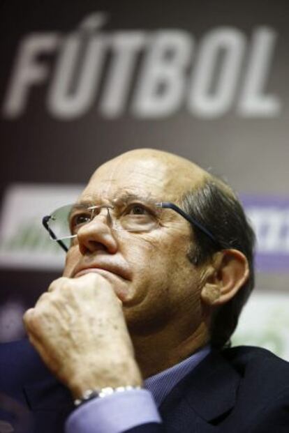 Manuel Llorente, durante la rueda de prensa