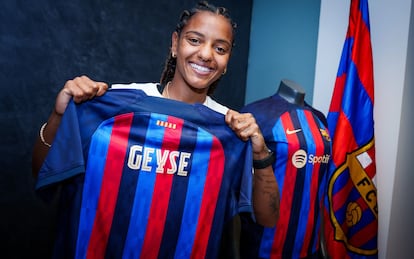 Geyse Ferreira, en las oficinas del Camp Nou.