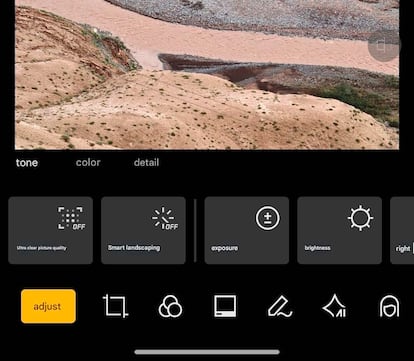 Interfaz de la función Ultra HD Picture Quality de Xiaomi