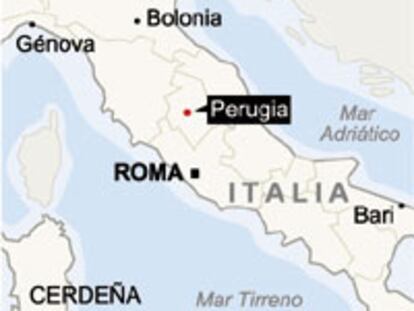 Localizador de Perugia, Italia