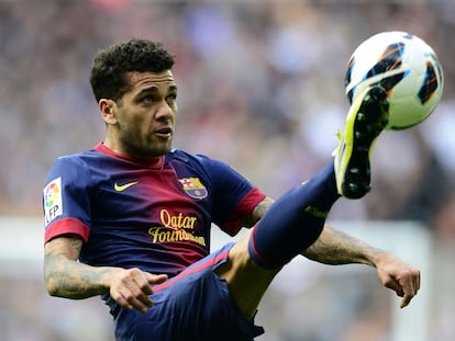 Dani Alves, durante su etapa como jugador del FC Barcelona.