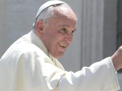 El papa Francisco a su llegada el mi&eacute;rcoles a la Plaza de San Pedro.