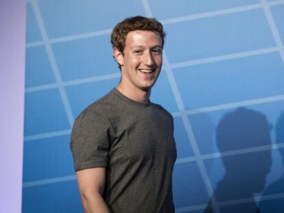 Zuckerberg, el lunes, en su intervenci&oacute;n en el Mobile World Congress.