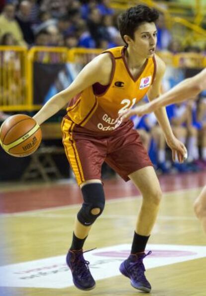 Alba Torrens, en el Perfumerías-Galatasaray disputado en Salamanca