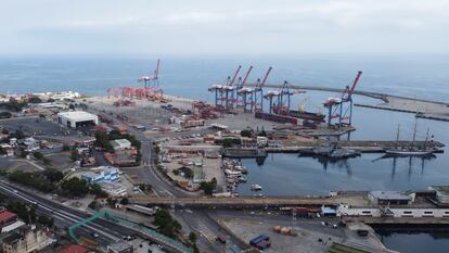 El puerto de la empresa estatal Bolivariana de Puertos en La Guaira, el 17 de abril.