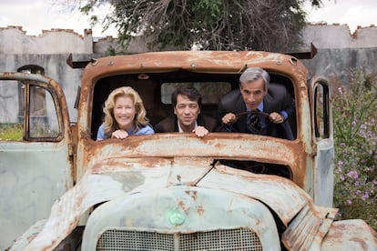 Ana Duato, Miguel Ángel Bernardeau e Imanol Arias, en una imagen de 2008 cedida por la productora.