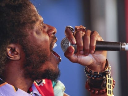 El poderoso Jesse Boykins III ayer en el S&oacute;nar.