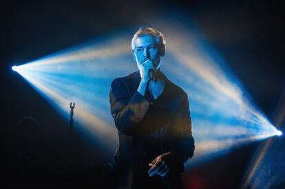 El cantante estadounidense Matisyahu, durante un concierto en Seattle,