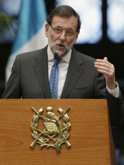 Mariano Rajoy, en Guatemala. 