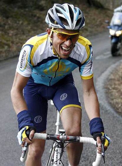 El ataque de Contador ayer