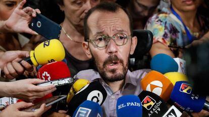 El diputado de Unidas Podemos Pablo Echenique, el pasado jueves. 