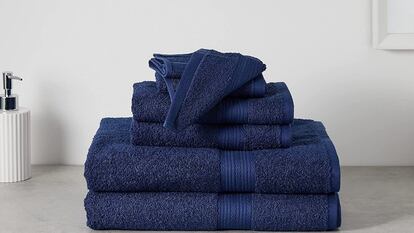 Estas toallas de distintos tamaños son ideales para el lavabo, la regadera o al salir de ella