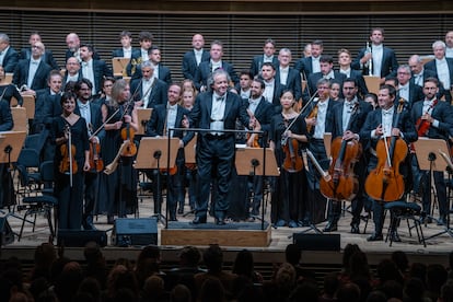 El director Juanjo Mena, durante un concierto en el Lincoln Center, en Nueva York, en 2023.
