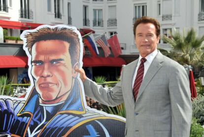 Arnold Schwarzenegger durante la presentación de <i>The Governator.</i>