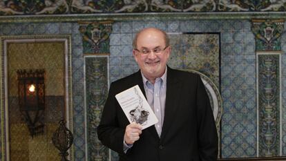 Salman Rushdie, en octubre de 2015 en Madrid cuando presentó su 'Dos años, ocho meses y veintiocho noches'.