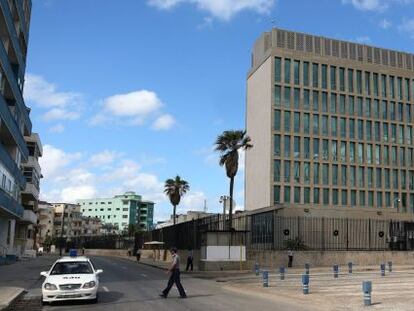 The United States Interests Section in Havana.