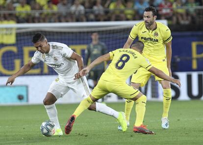 Casemiro, ante Cazorla.