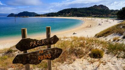 Playa de Rodas en las Islas Cíes.