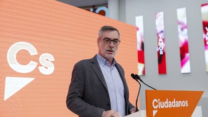 Ciudadanos general secretary José Manuel Villegas in a file photo.