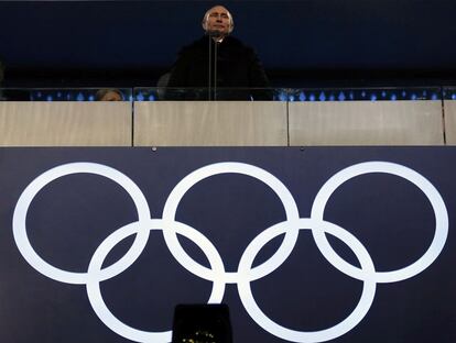 El presidente ruso, Vladimir Putin, durante la ceremonia inaugural de los Juegos Olímpicos de Invierno en Sochi.