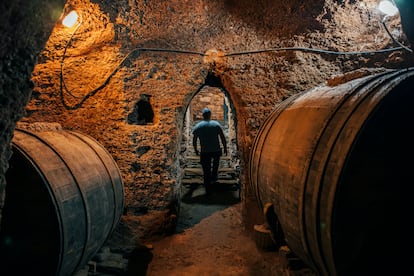 Cueva del vino en Vilamartín de Valdeorras.
