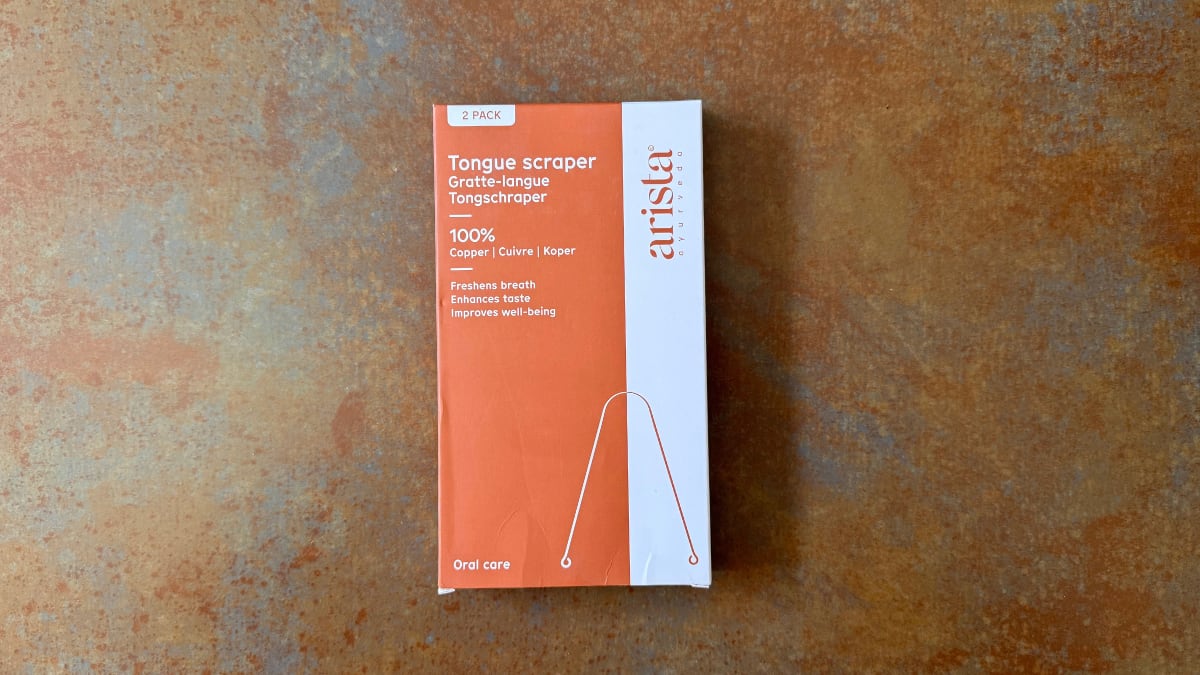 Pack de 2 raspadores de lengua de cobre de Arista ayurveda.