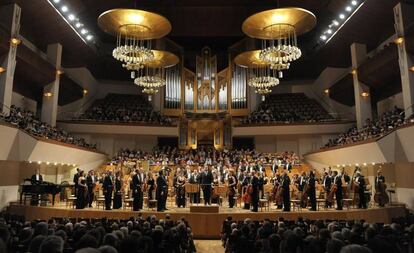 Un concierto de la Orquesta Nacional en el Auditorio Nacional.