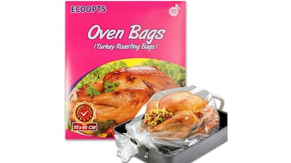 Paquete de 10 bolsas para asar de tamaño grande, de la marca Ecoopts.