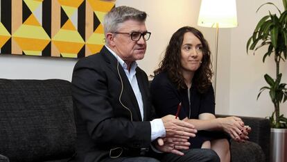 Vicente Ros, nuevo director del Palau de la Música de Valencia, con la concejal Glòria Tello.