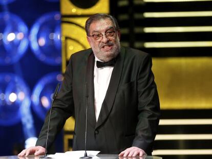 Enrique González Macho, durante la pasada ceremonia de los Goya.