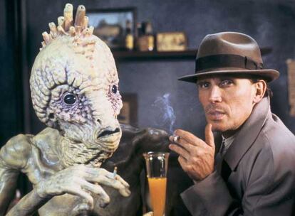 Peter Weller, en una imagen de <i>El almuerzo desnudo.</i>