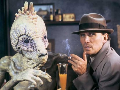 Peter Weller, en una imagen de <i>El almuerzo desnudo.</i>