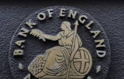 Imagen del logo de banco de Inglaterra en Londres. EFE/Archivo