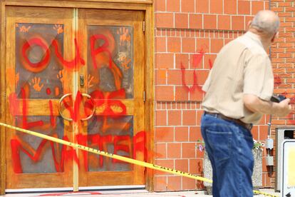 Un templo católico vandalizado en Calgary, Canadá