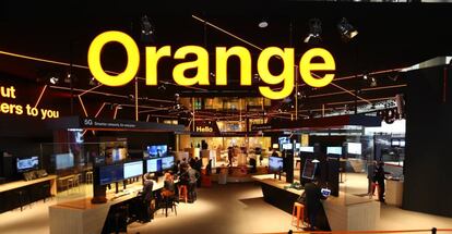 Stand de Orange en el MWC19 de Barcelona.