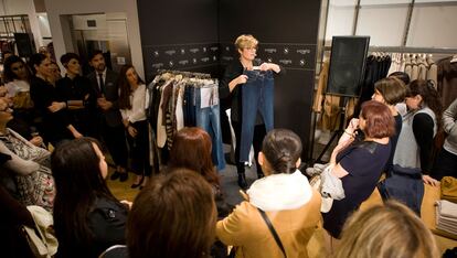 Tania Llasera fue la encargada de dar consejos sobre cómo vestir si tienes talla grande en el 'workshop' organizado por Violeta by Mango y S Moda.