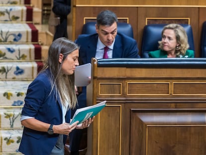 Míriam Nogueras, portavoz de Junts, el pasado miércoles en el Congreso.