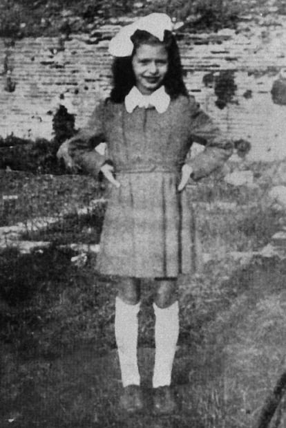La actriz italiana, a los ocho años