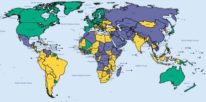 La libertad de prensa en el mundo, seg&uacute;n el &iacute;ndice elaborado por la organizaci&oacute;n Freedom House