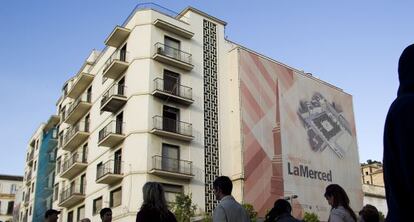 Edificio de los antiguos cines Astoria y Victoria, en la Plaza de la Merced, de Málaga