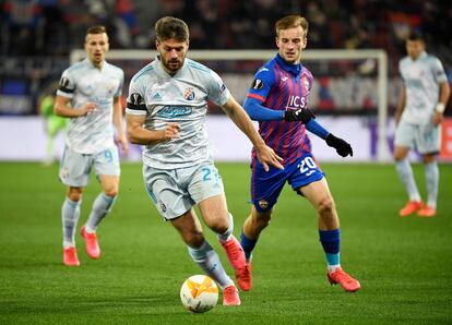 Petkovic, en un partido del Dinamo de Zagreb ante el CSKA de Moscú en la Liga Europa.