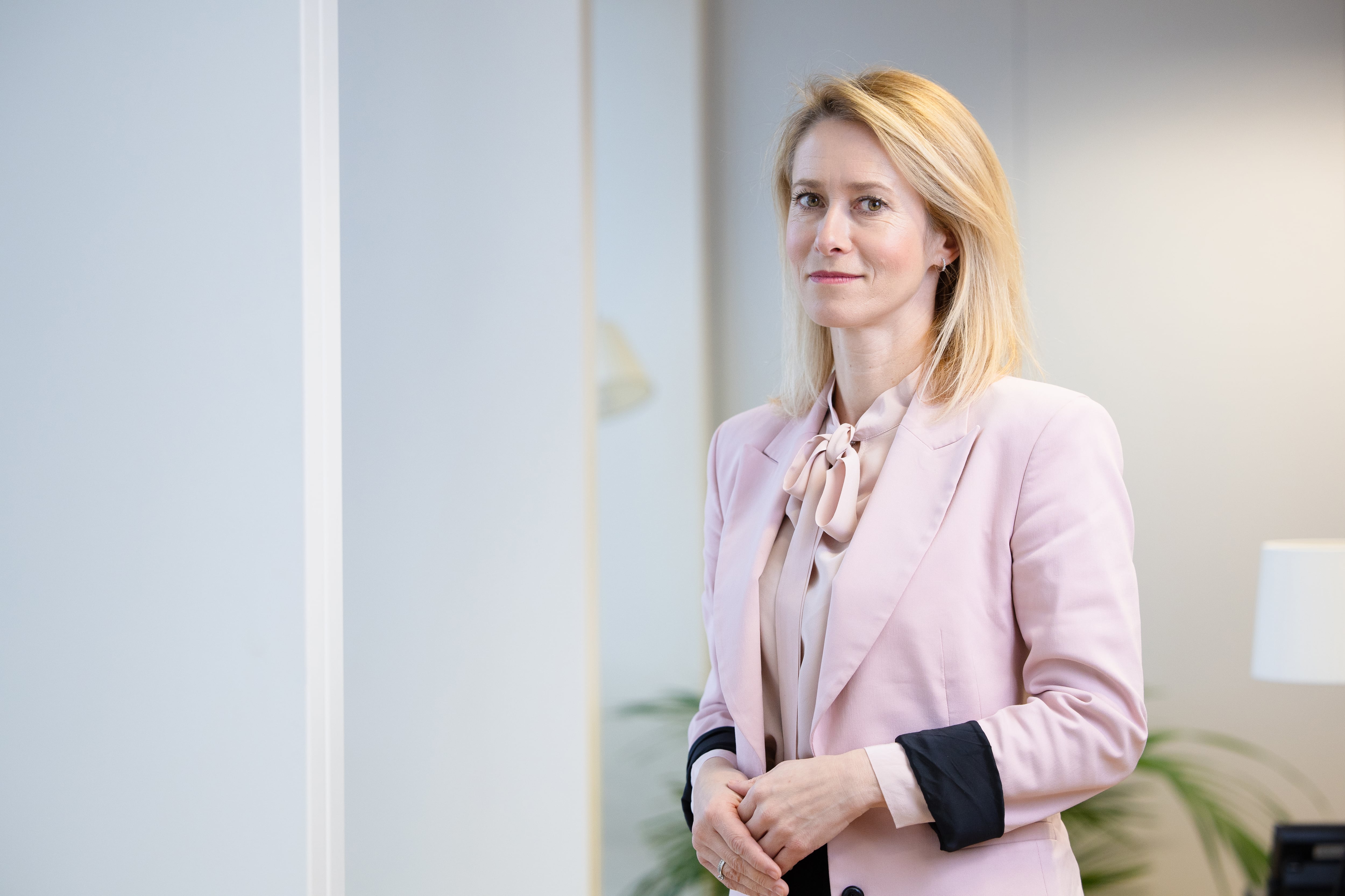 Kaja Kallas, el pasado jueves, en su despacho de la Comisión Europea.