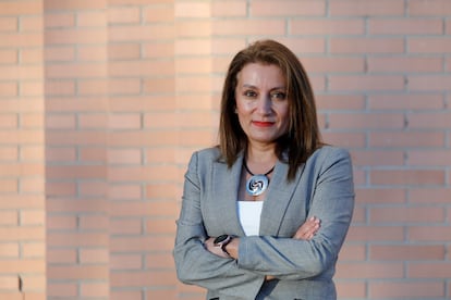 Isabel García, presidenta de la Federación de Salvamento y Socorrismo, este jueves en Valladolid. 