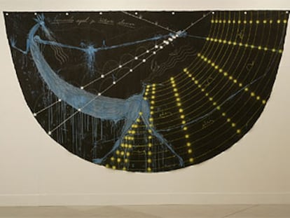 'Venado Azul' (2001), óleo de José Bedia.