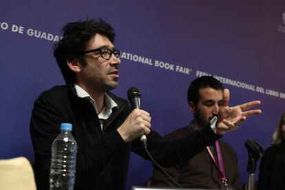 El escritor colombiano Antonio García, en el panel Latinoamérica Viva.