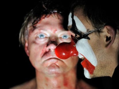 Una imagen del montaje de 'Hamlet' del director lituano Oskaras Korsunovas.