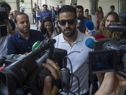 La Manada comparece en el juzgado de Sevilla, en imágenes