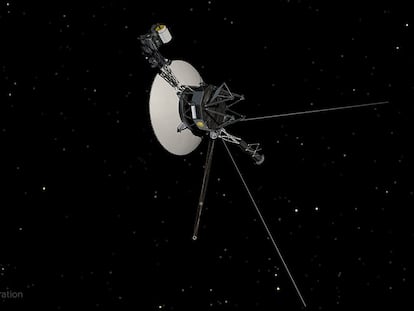 La nave espacial 'Voyager 1' de la NASA, que se muestra en esta ilustración, ha estado explorando nuestro sistema solar desde 1977.
